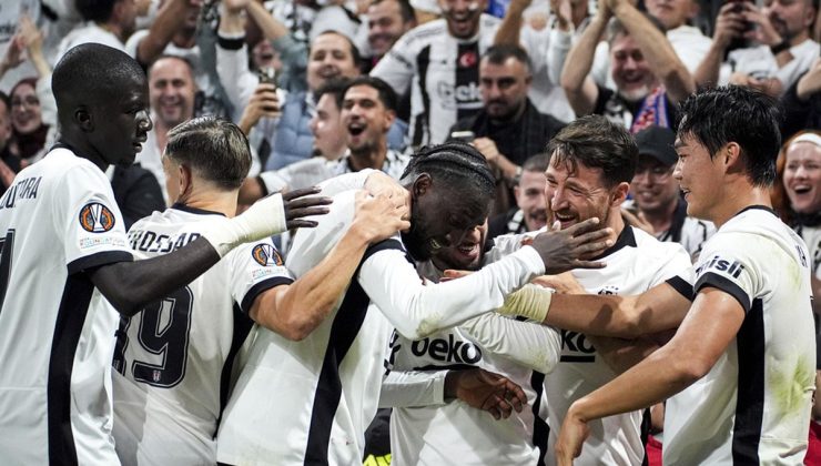 Dolmabahçe’de 4 gol, 1 kırmızı kart! Beşiktaş Avrupa’da namağlup ilerliyor