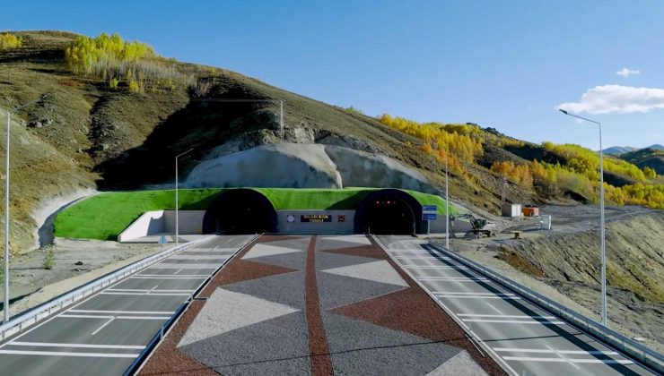 Erzurum – Rize yolundaki Dallıkavak Tüneli yarın hizmete açılacak