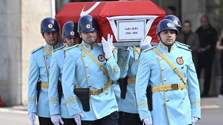 Eski Devlet Bakanı Saffet Sert için Mecliste cenaze töreni düzenlendi