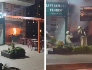 Etiler’de gaz kaçağı nedeniyle restoran yandı