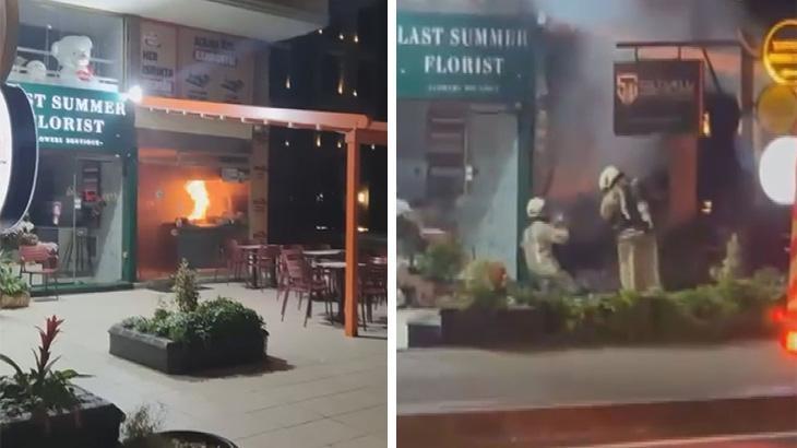 Etiler’de gaz kaçağı nedeniyle restoran yandı