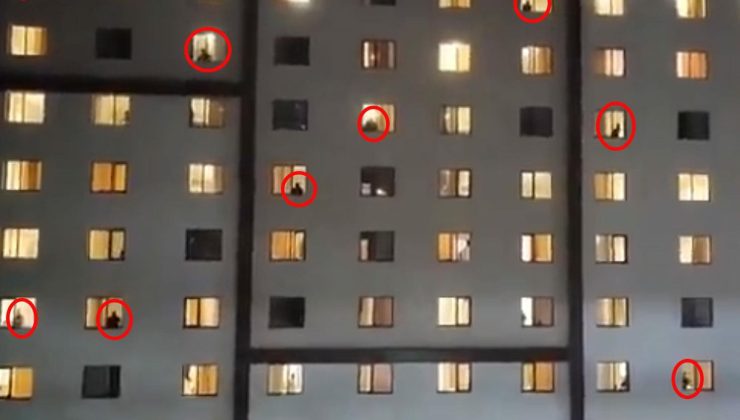 Görüntüler öğrenci yurdundan: Hepsi tek bir ağızdan bağırdı