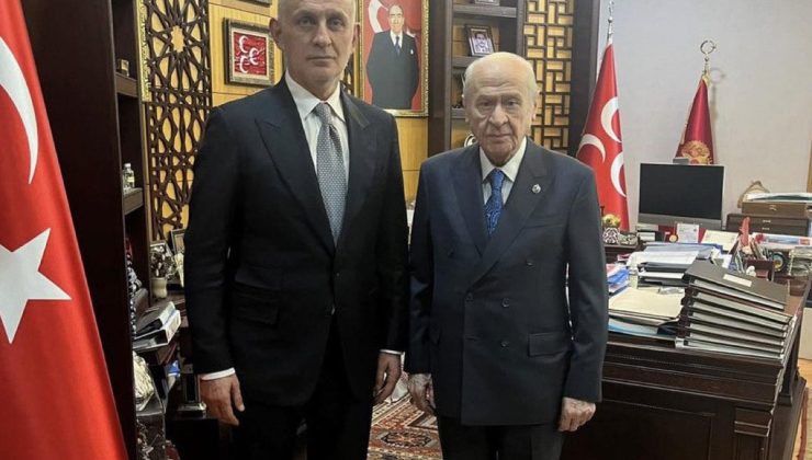İbrahim Hacıosmanoğlu, MHP Lideri Devlet Bahçeli’yi ziyaret etti