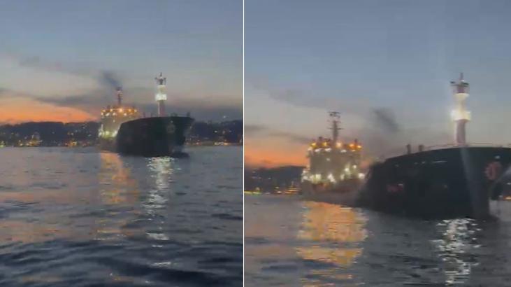 İstanbul Boğazı’nda kırmızı alarm! Kimyasal madde taşıyan gemi kıyıya metreler kala durabildi