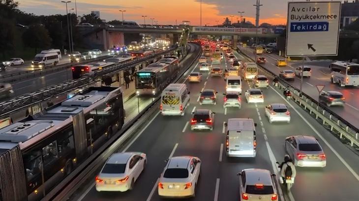 İstanbul’da akşam trafiği yüzde 76’ya ulaştı