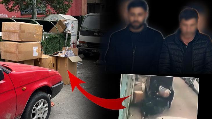 İstanbul’da çöpe bırakılan koliler büyük operasyonu ortaya çıkardı