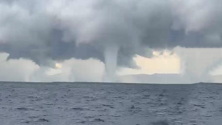 Muğla’daki dev hortum kamerada!