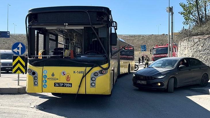 Sultangazi’de İETT otobüsü duvara çarptı! Yaralılar var