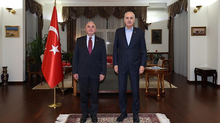 TBMM Başkanı Kurtulmuş, Türkiye’nin Bişkek Büyükelçiliğini ziyaret etti