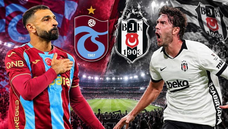 Trabzonspor-Beşiktaş derbisinde ilk 11’ler belli oldu