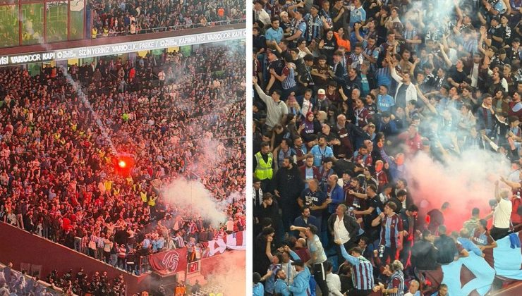 Trabzonspor-Beşiktaş maçında meşale yakan taraftarlar hakkında adli tahkikat