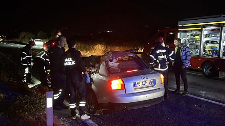 Yer: Nevşehir! TIR’a arkadan çarpan otomobilde 2 ölü
